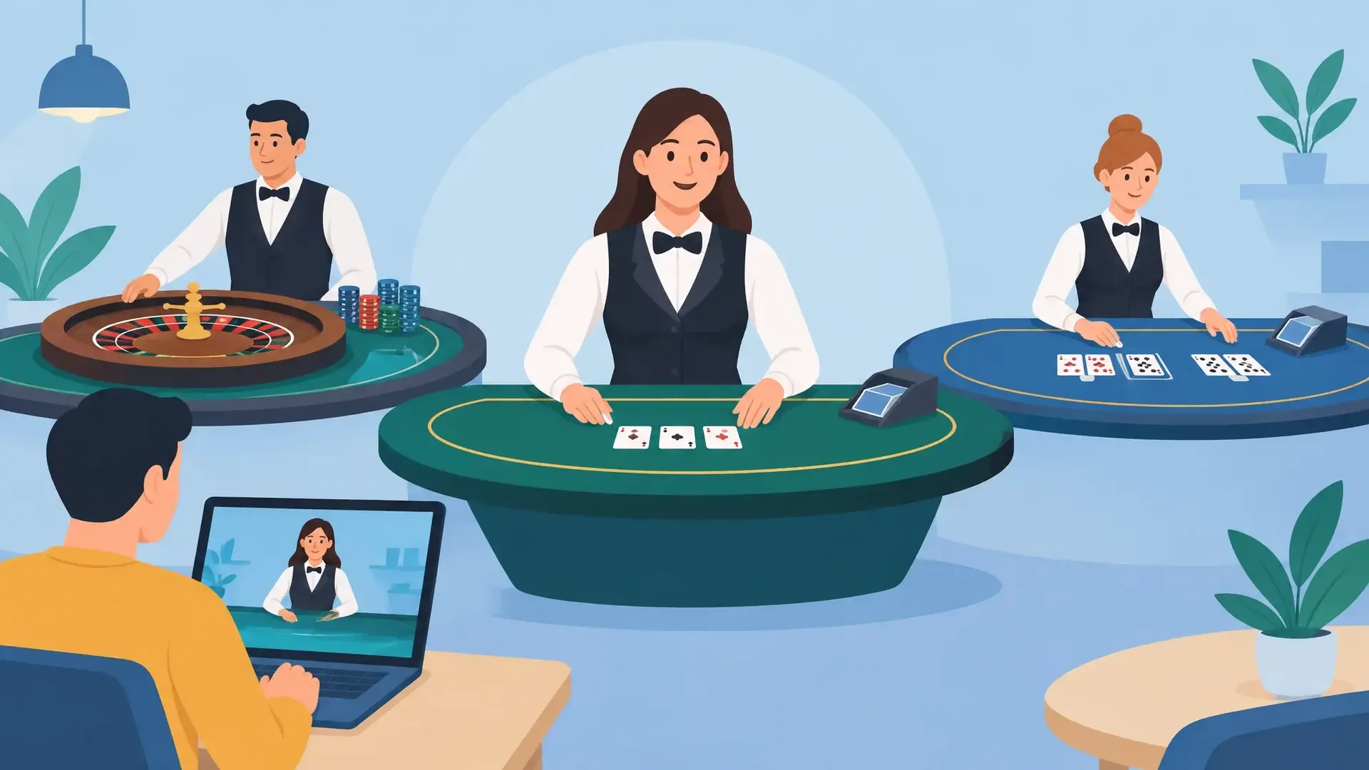 Live casino uitgelegd: hoe live-dealerspellen werken en wat je kunt verwachten